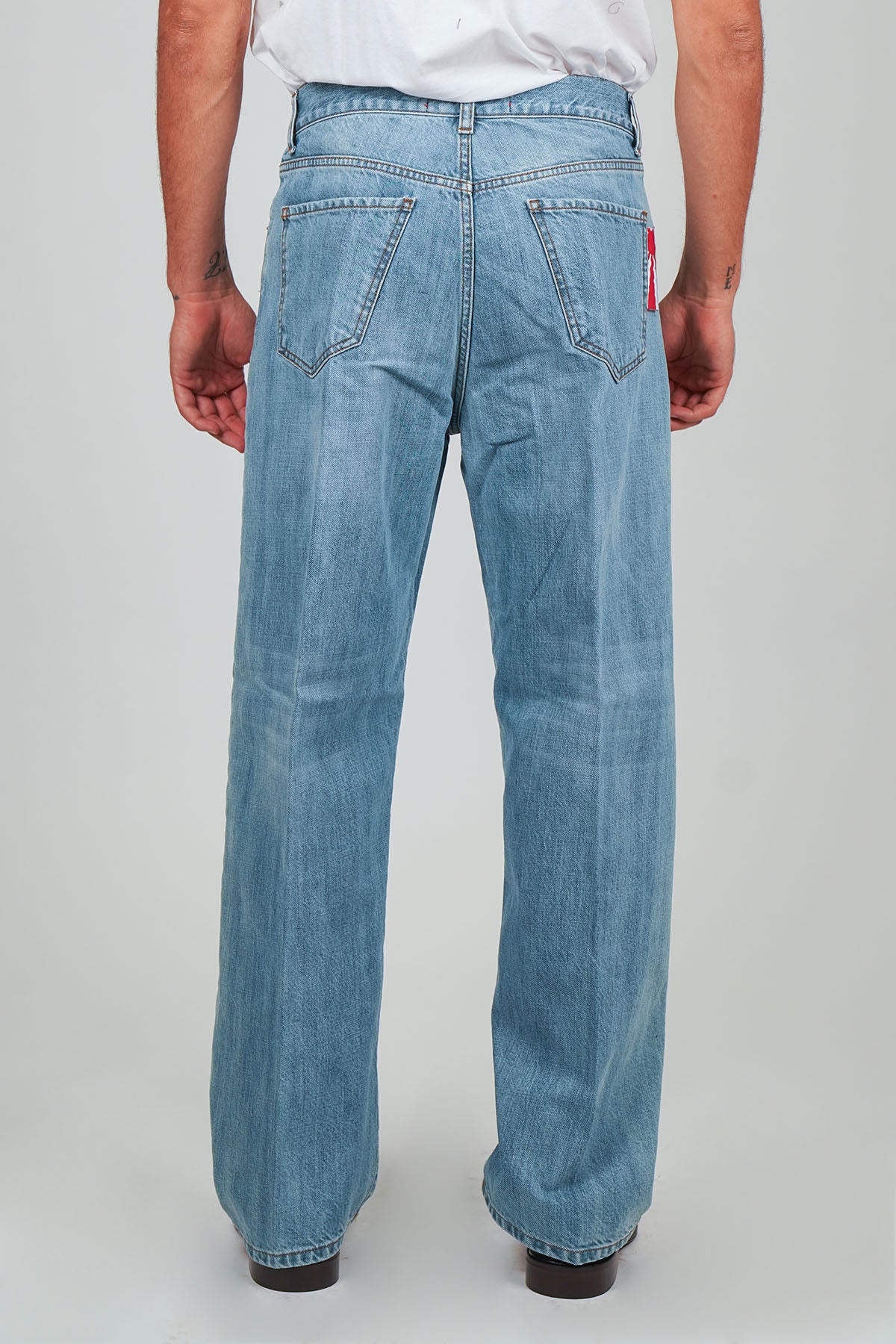 Jeans GORO Cimosato - Wide Fit Lavaggio Stone