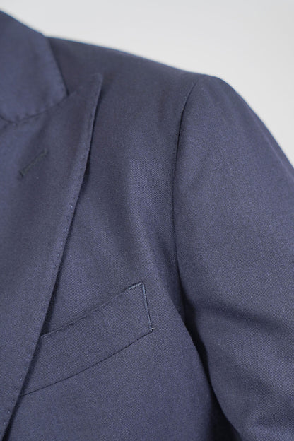 Giacca HIKARI Rifinito due Petti - Blue