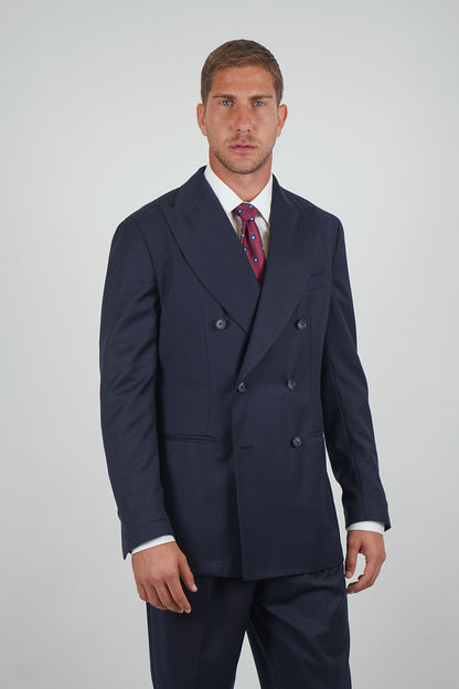 Giacca HIKARI Rifinito due Petti - Blue