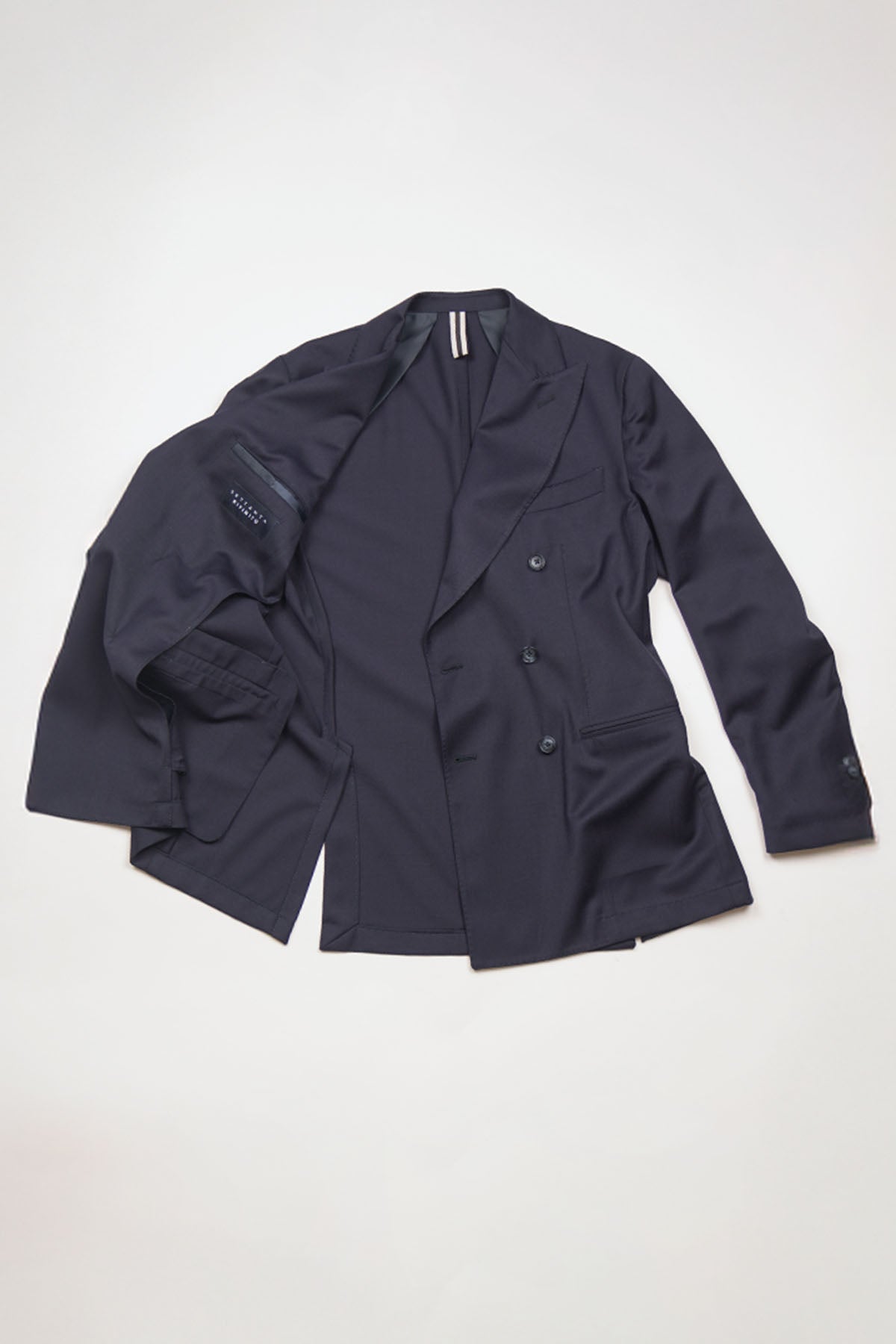 Giacca HIKARI Rifinito due Petti - Blue