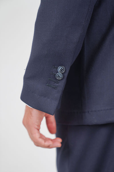 Giacca HIKARI Rifinito due Petti - Blue