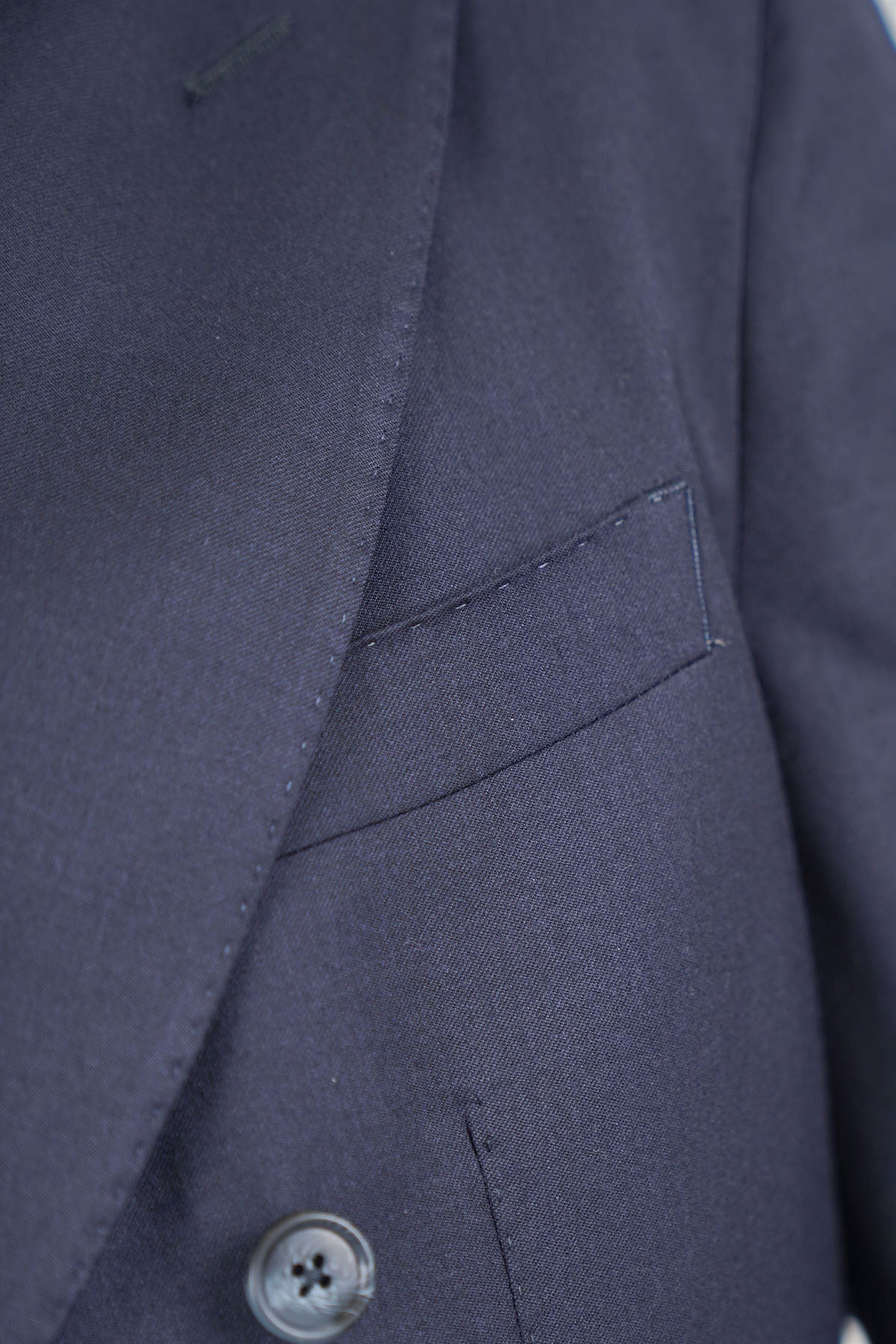 Giacca HIKARI Rifinito due Petti - Blue