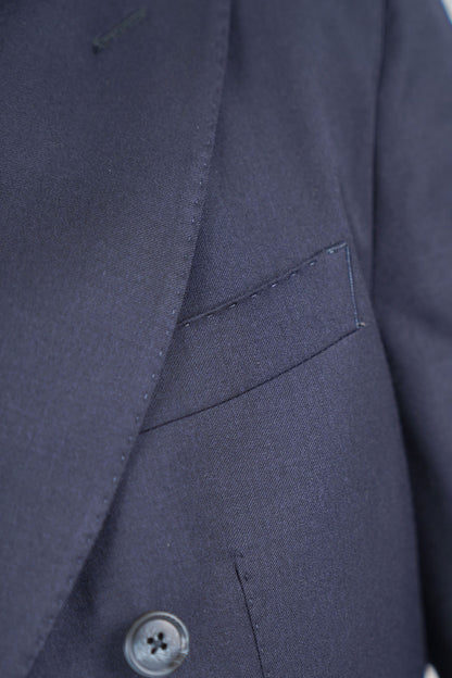 Giacca HIKARI Rifinito due Petti - Blue