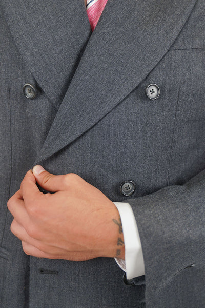 Giacca HIKARI Rifinito due Petti - Grigio