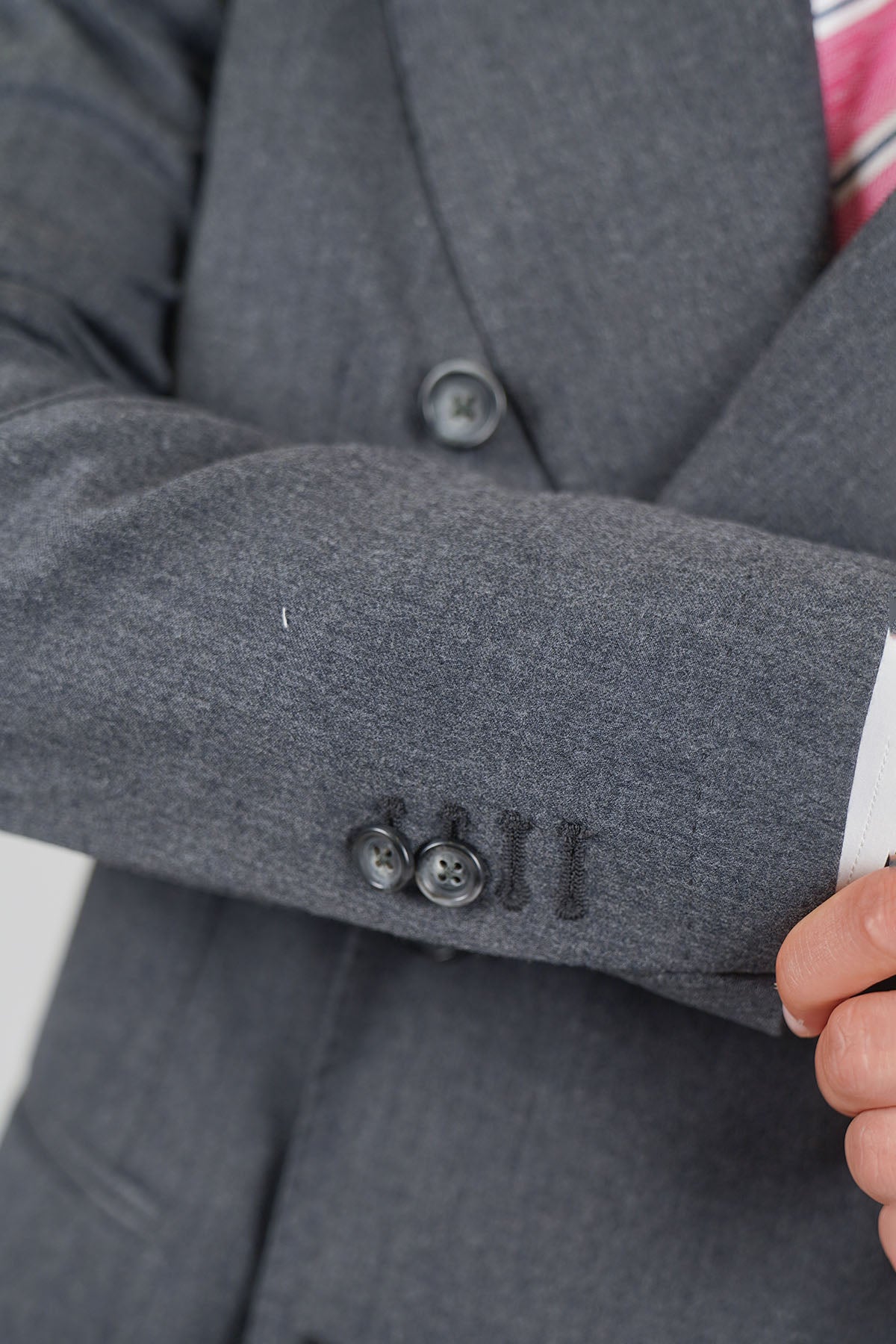 Giacca HIKARI Rifinito due Petti - Grigio