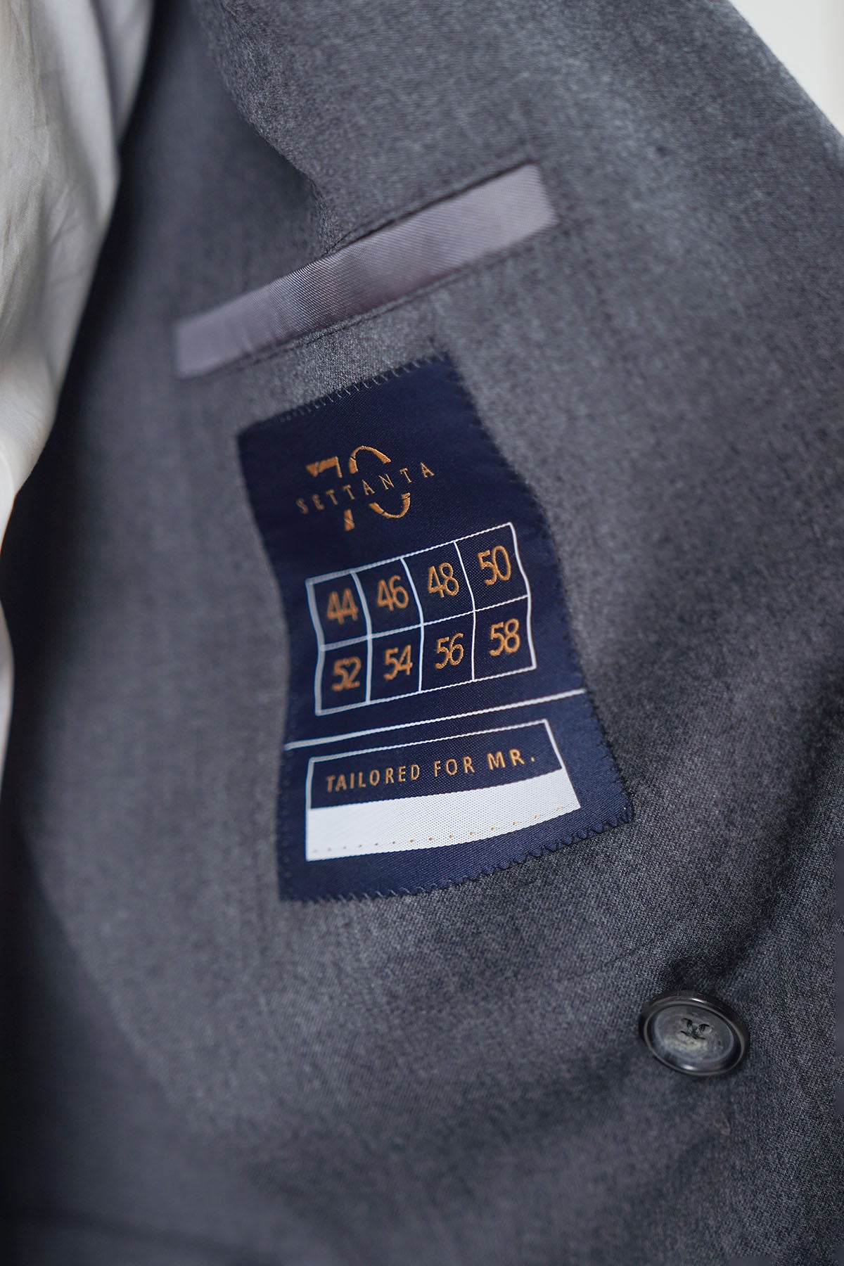 Giacca HIKARI Rifinito due Petti - Grigio