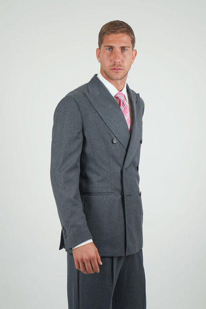 Giacca HIKARI Rifinito due Petti - Grigio