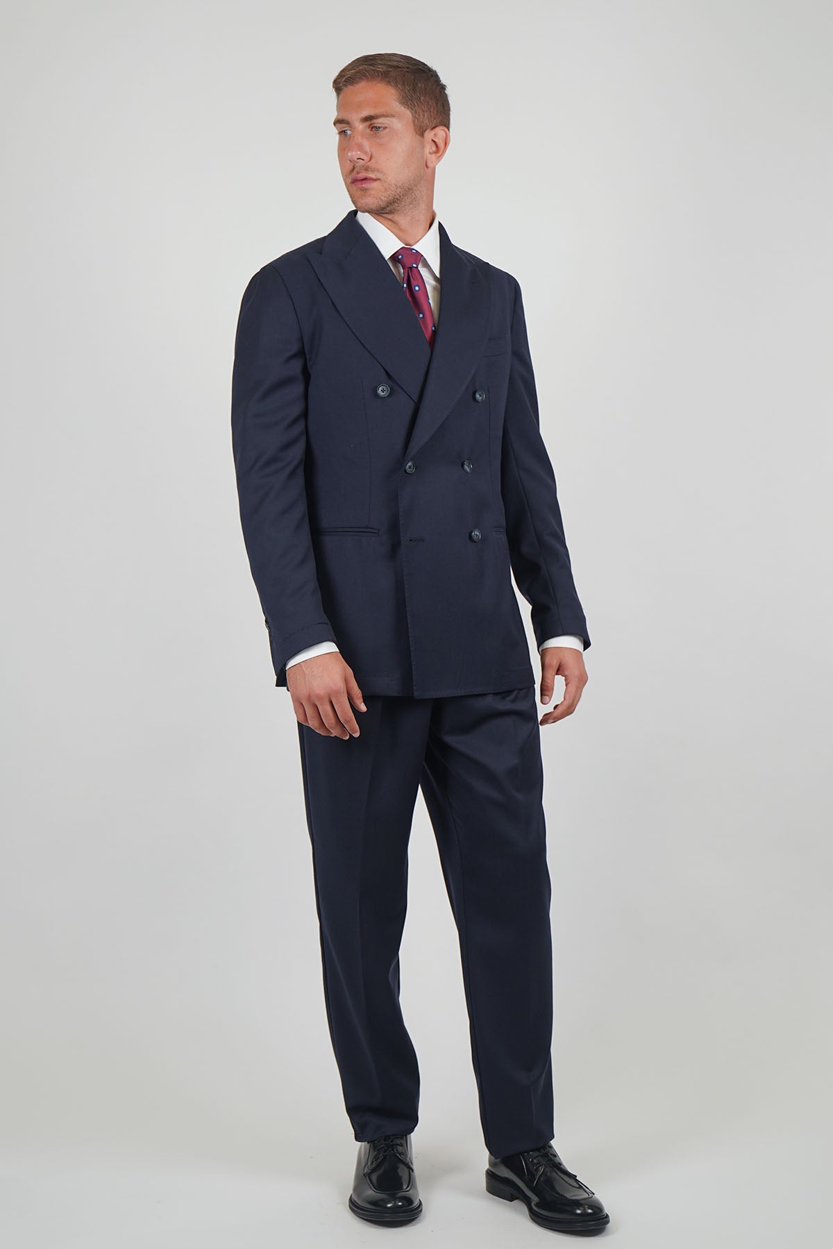 Giacca HIKARI Rifinito due Petti - Blue