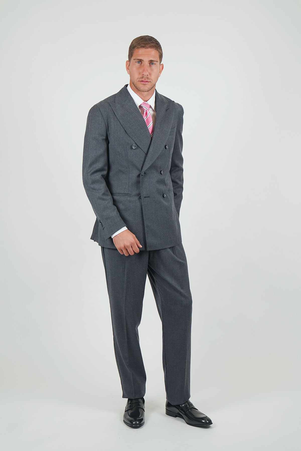 Giacca HIKARI Rifinito due Petti - Grigio