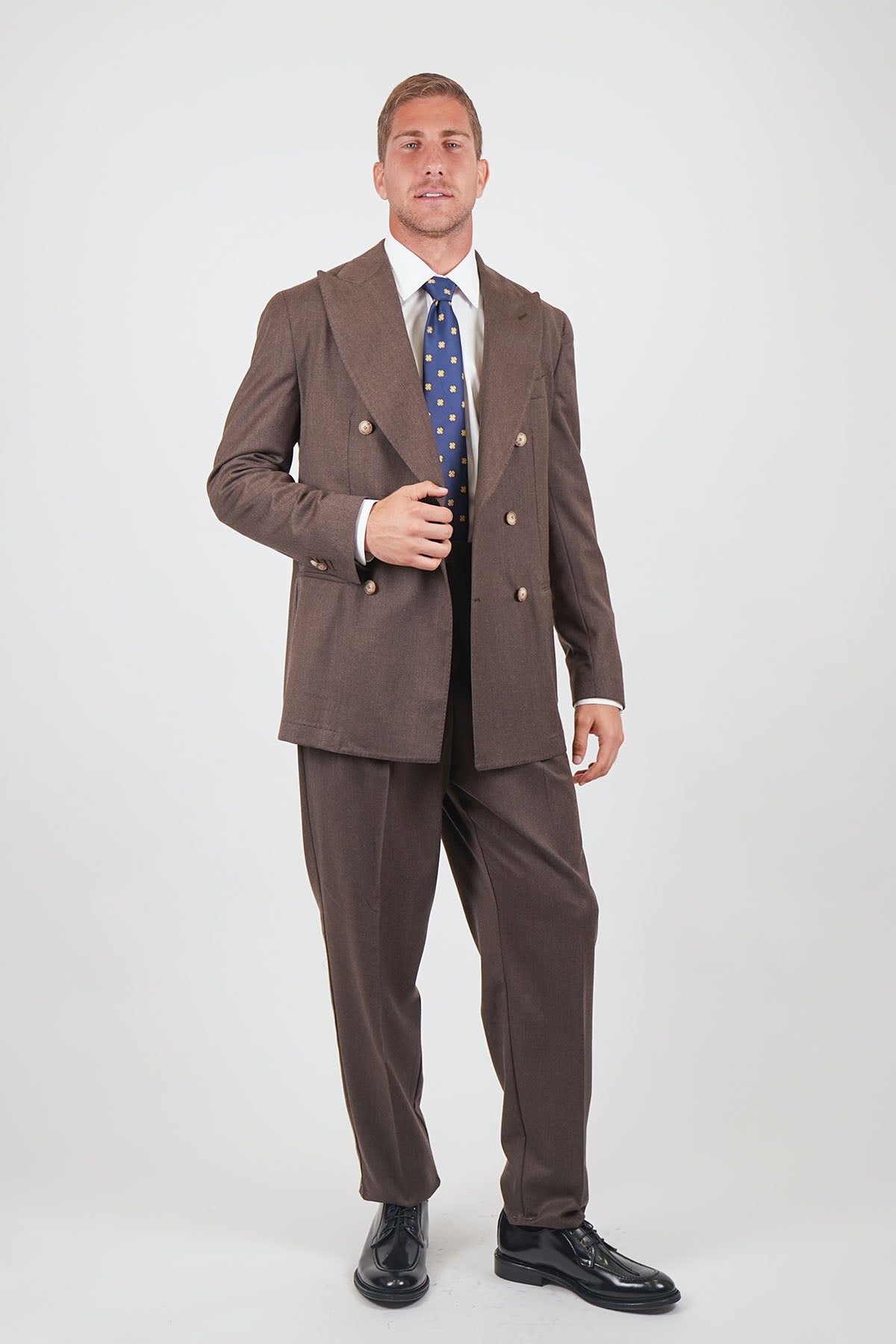 Giacca HIKARI Rifinito due Petti - Tortora