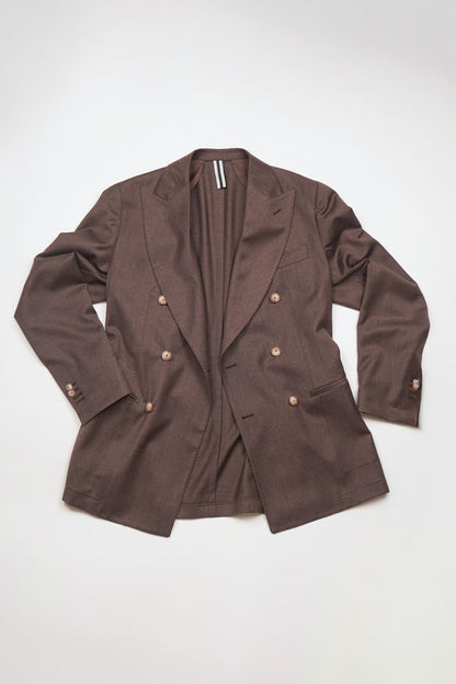 Giacca HIKARI Rifinito due Petti - Tortora