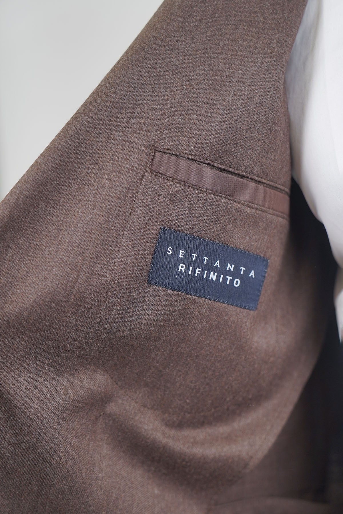 Giacca HIKARI Rifinito due Petti - Tortora