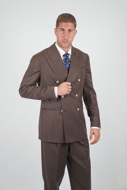 Giacca HIKARI Rifinito due Petti - Tortora