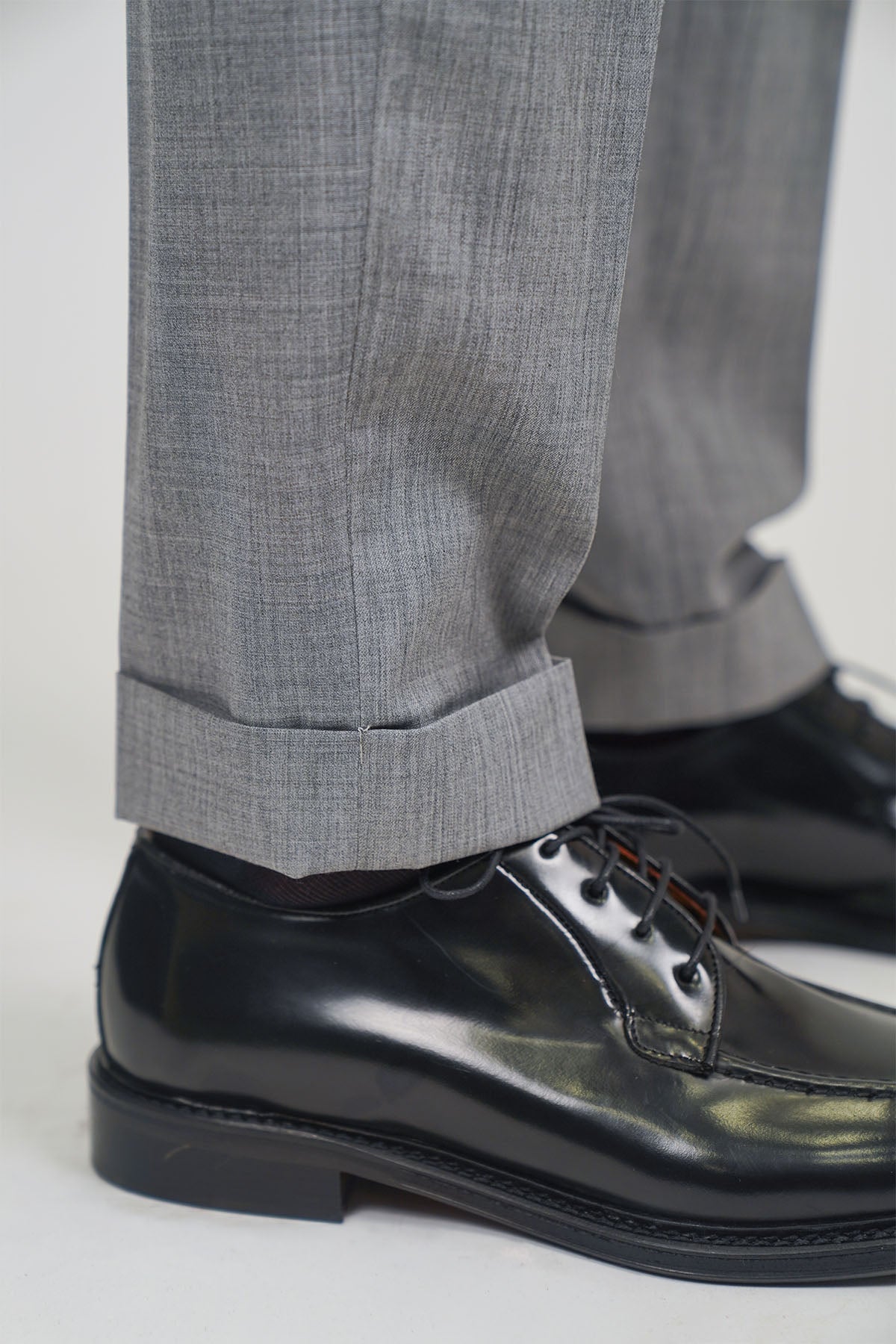 Mocassino INGEGNERE Stringhe Abrasivato Nero