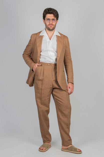 Giacca IZANAMI Rifinito - Lino Beige