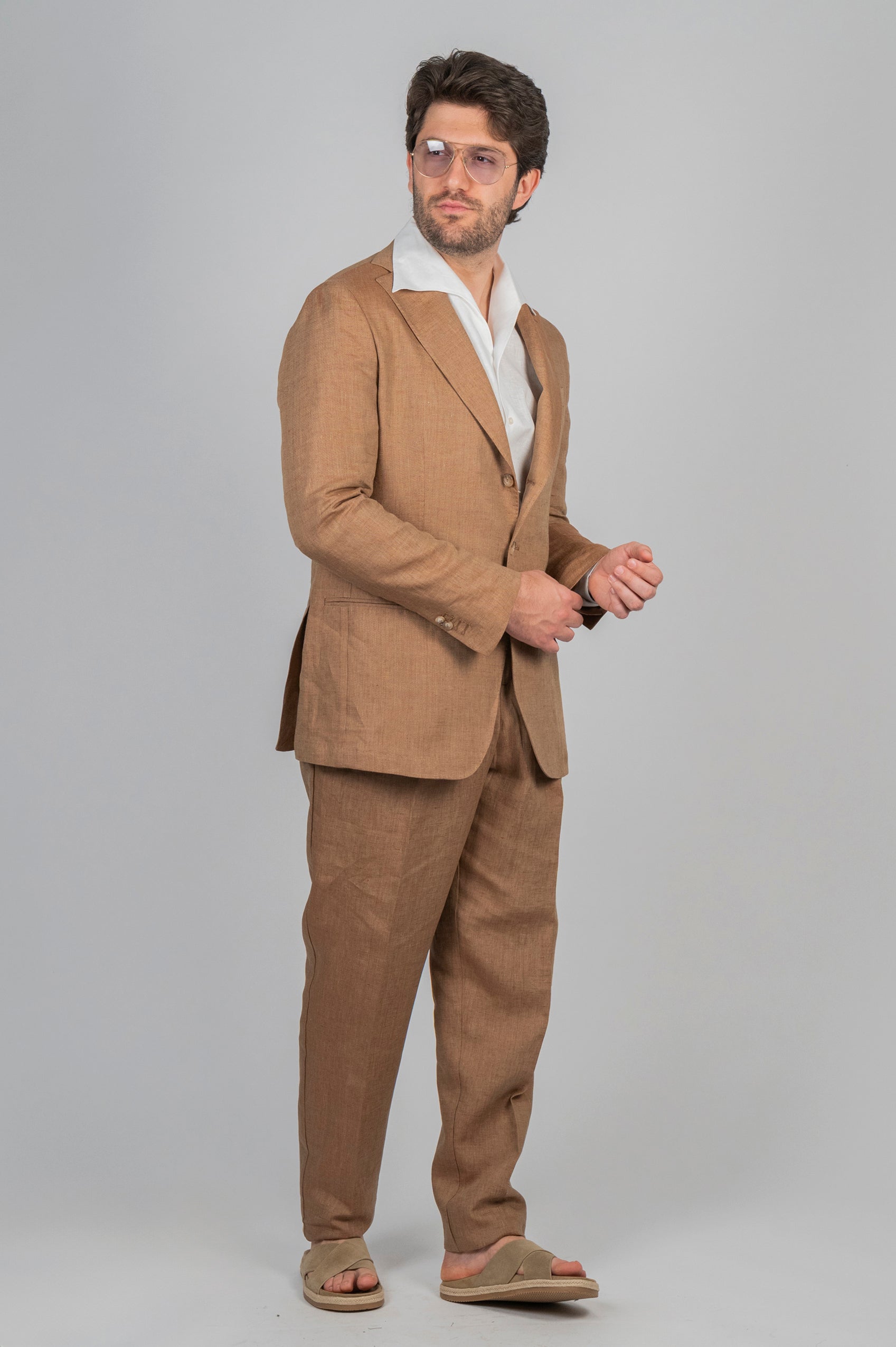 Giacca IZANAMI Rifinito - Lino Beige