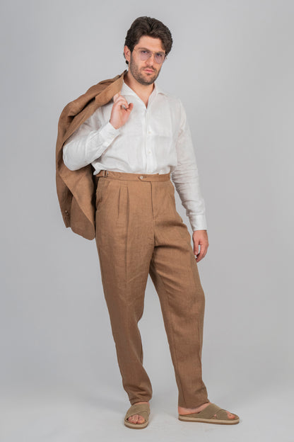 Giacca IZANAMI Rifinito - Lino Beige