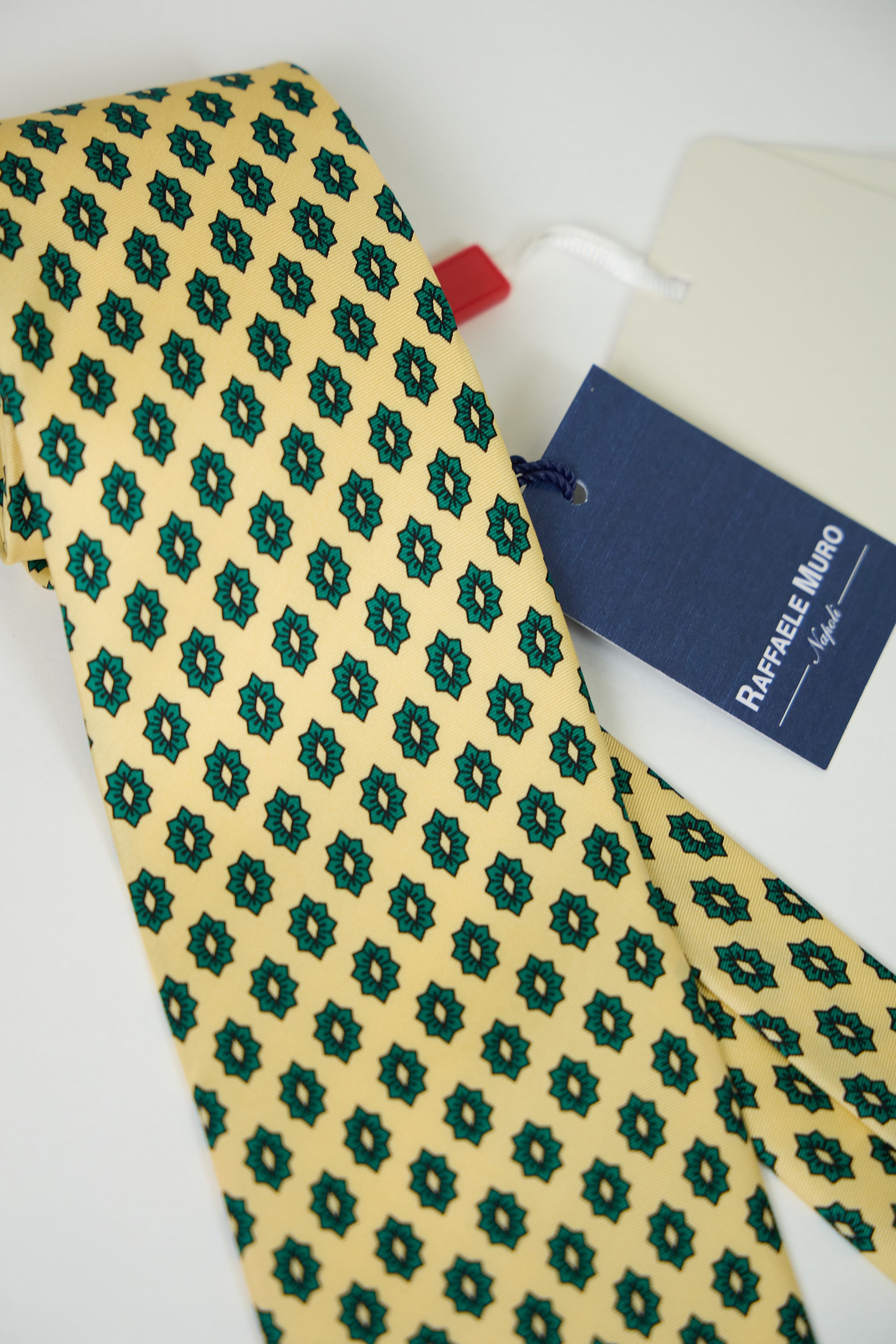 Cravatta RAFFAELE MURO Twill Stampato Seta 100% CM 8