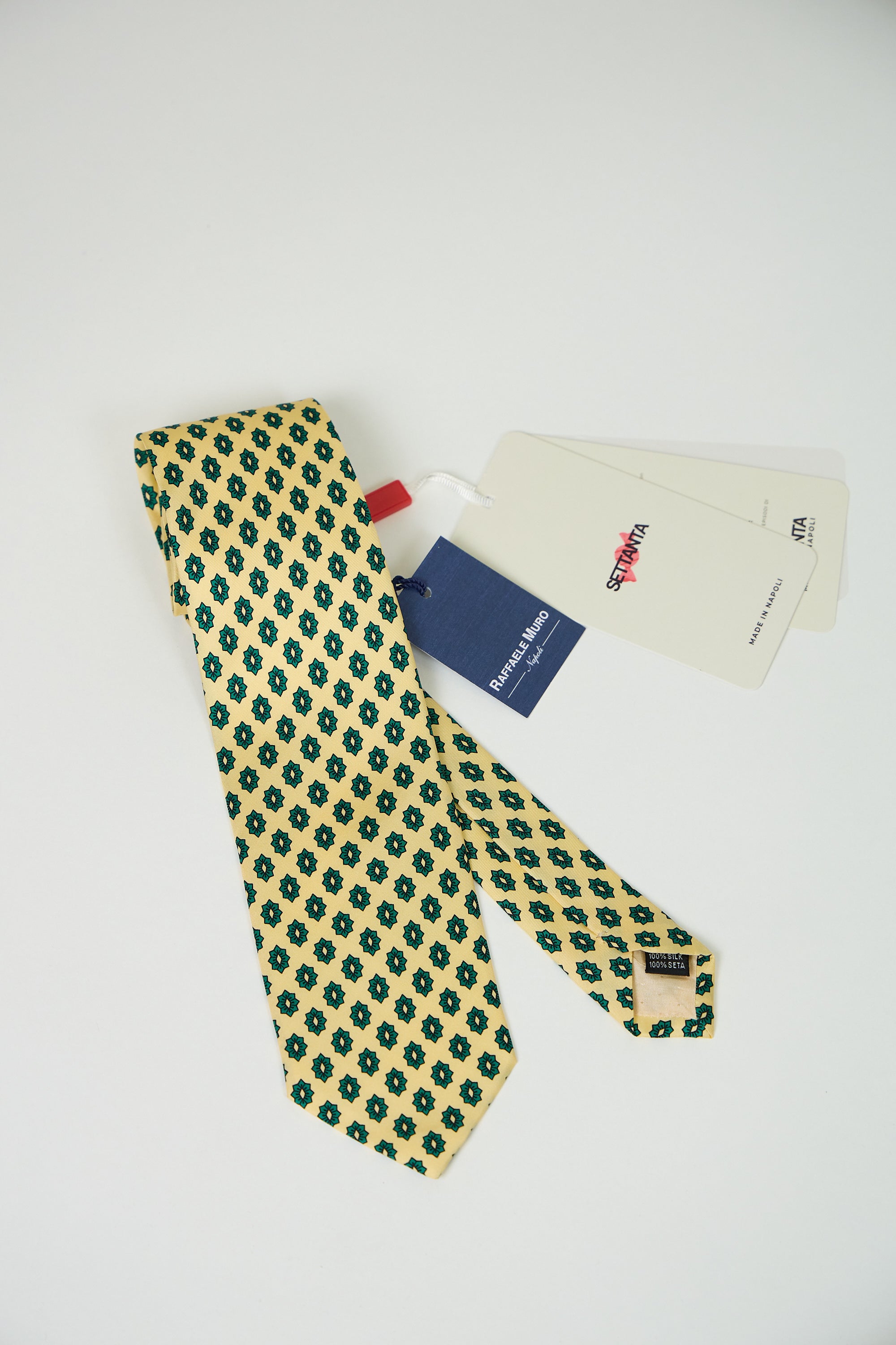 Cravatta RAFFAELE MURO Twill Stampato Seta 100% CM 8