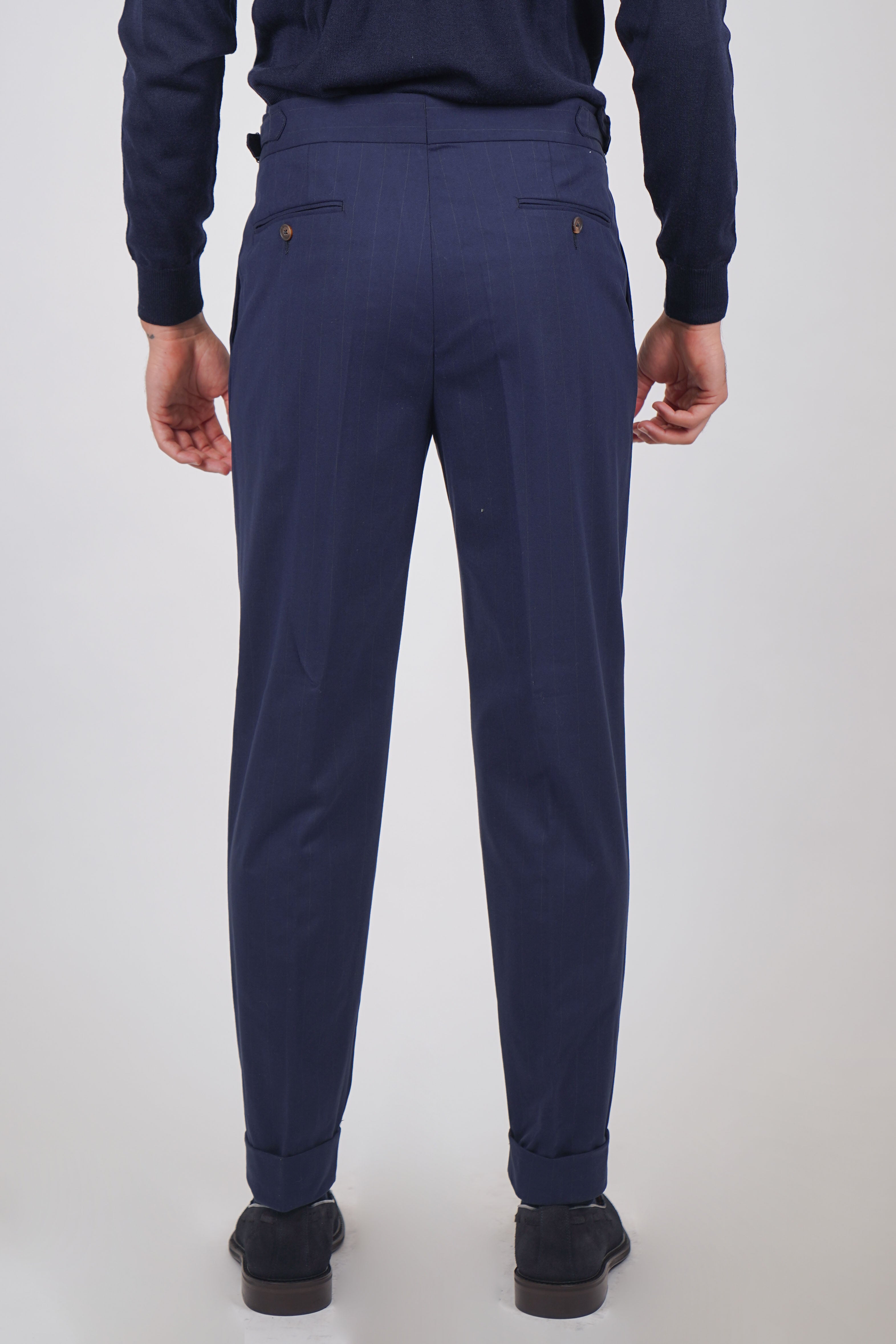 Pantalone MASAAKI - Blue Gessato