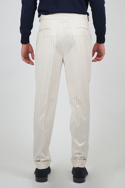 Pantalone MASAAKI - Beige Gessato