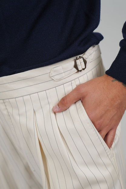 Pantalone MASAAKI - Beige Gessato