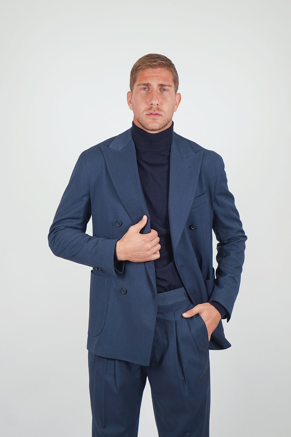 Giacca NAOYA due Petti - Blue Denim