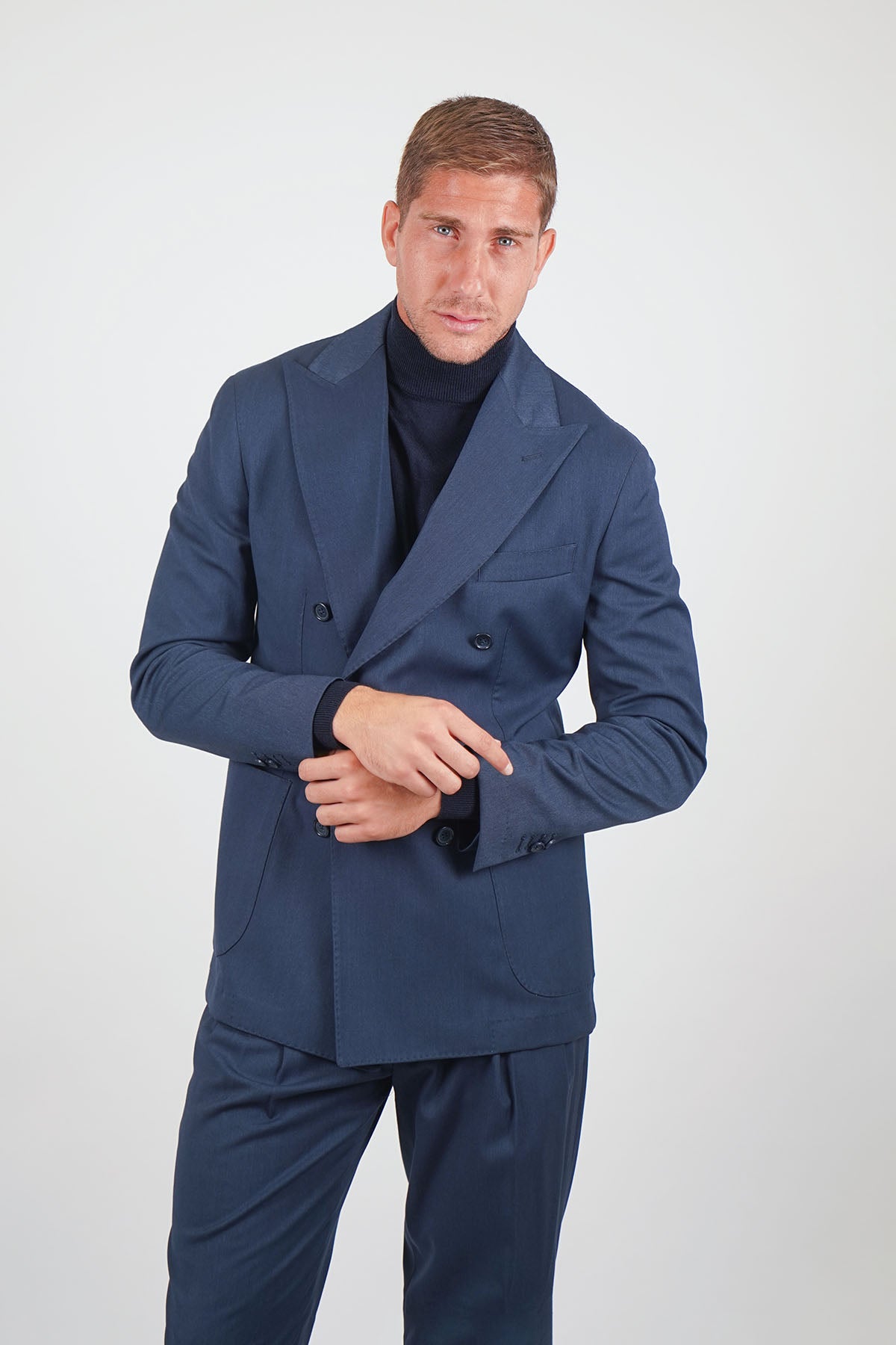 Giacca NAOYA due Petti - Blue Denim