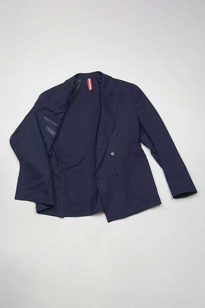 Giacca NAOYA due Petti - Blue Gessato