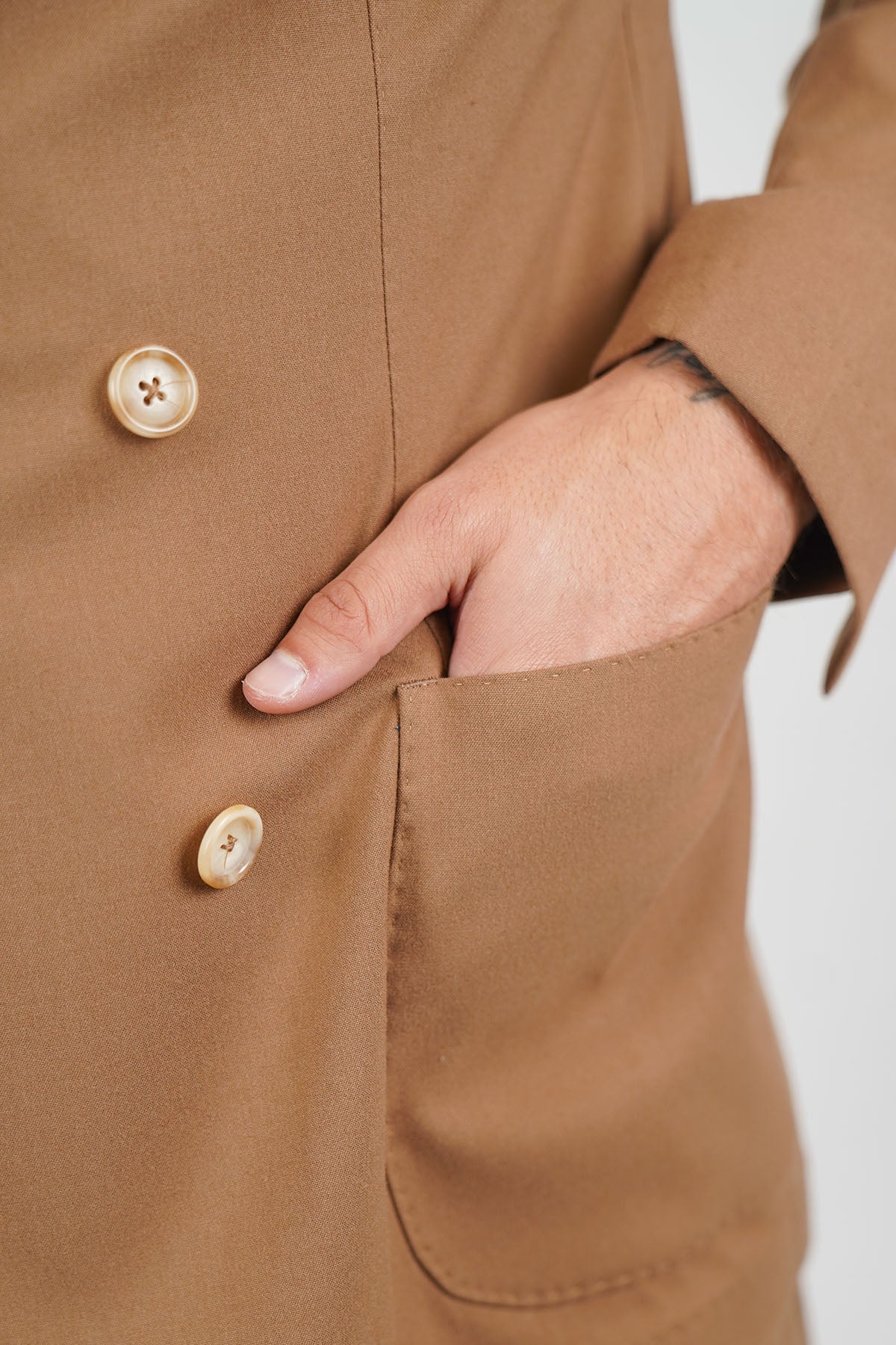 Giacca NAOYA due Petti - Tabacco