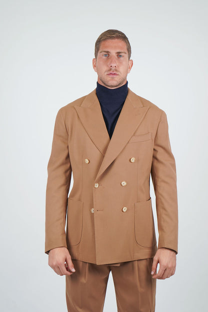 Giacca NAOYA due Petti - Tabacco
