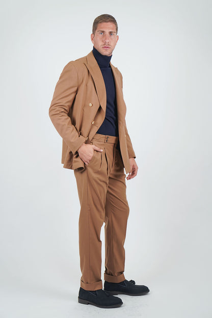 Giacca NAOYA due Petti - Tabacco