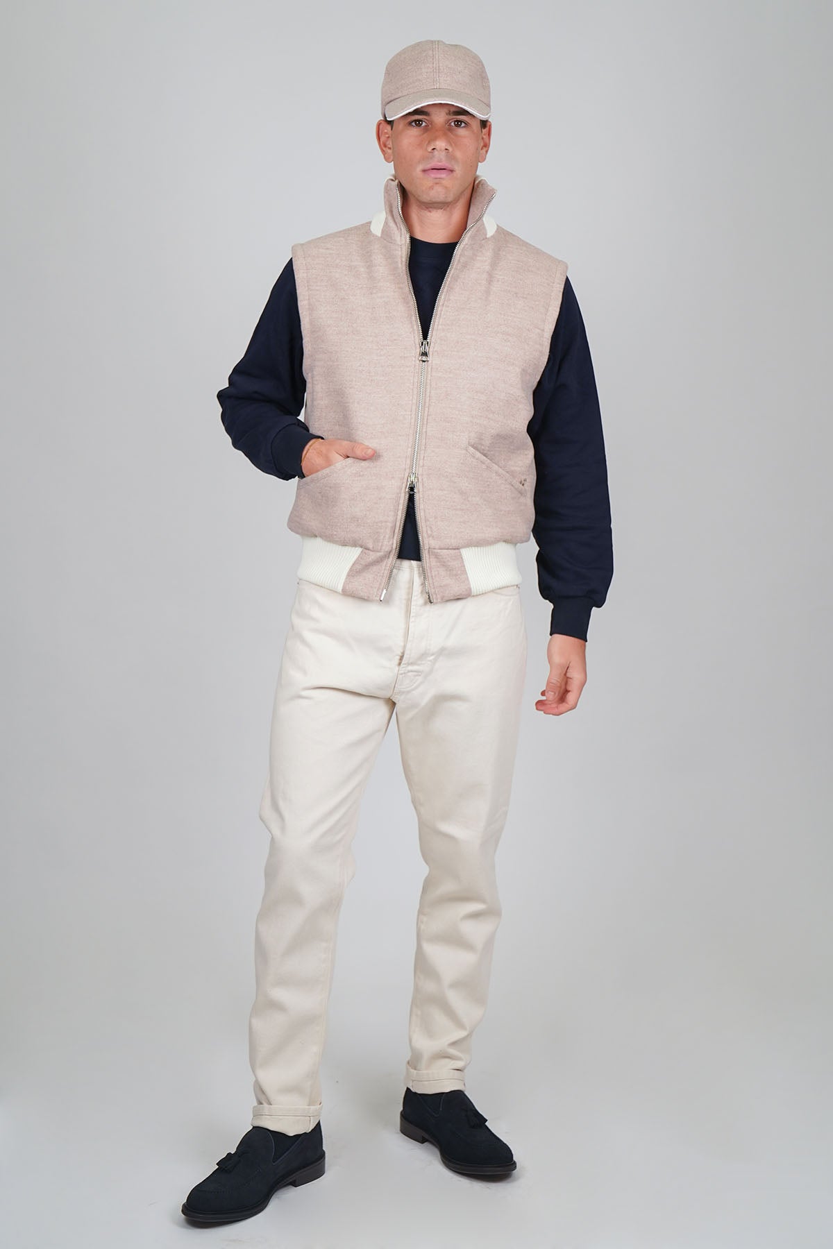 Jeans GORO Cimosato - Slim Fit Beige