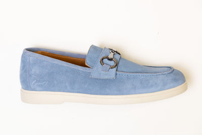Mocassino PENNY Accessorio Capra Camoscio Jeans Indaco