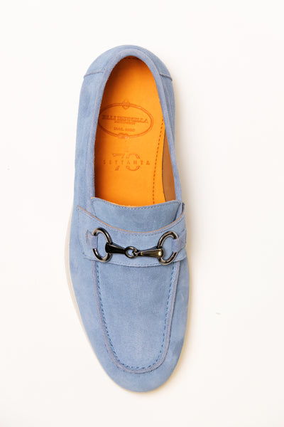 Mocassino PENNY Accessorio Capra Camoscio Jeans Indaco