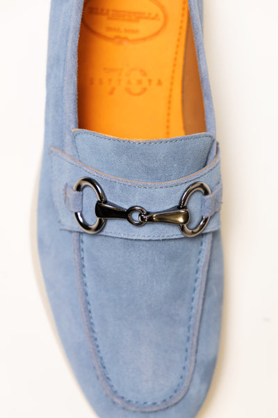 Mocassino PENNY Accessorio Capra Camoscio Jeans Indaco