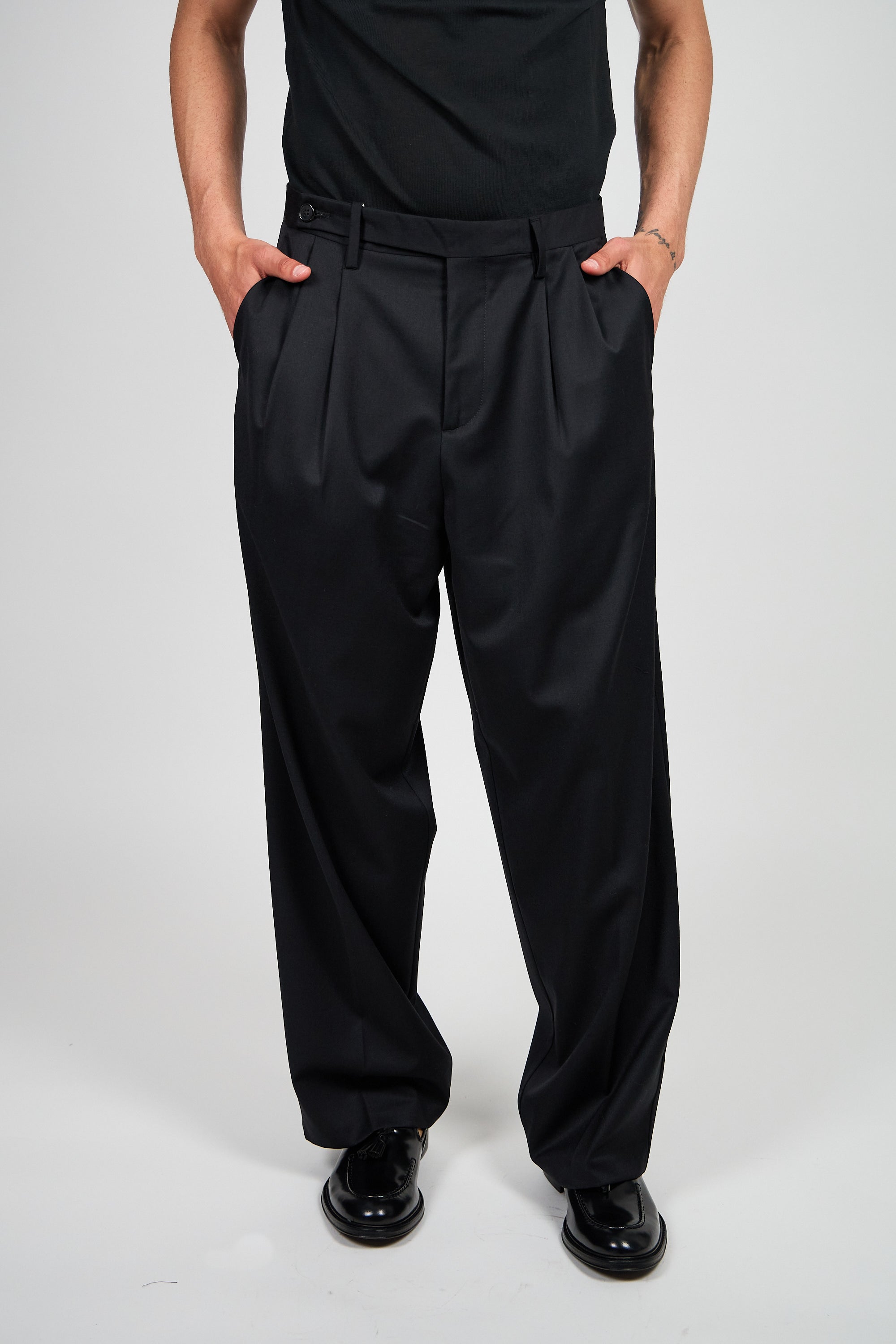 Pantalone Abito SETTANTA 2 Pinces - Nero