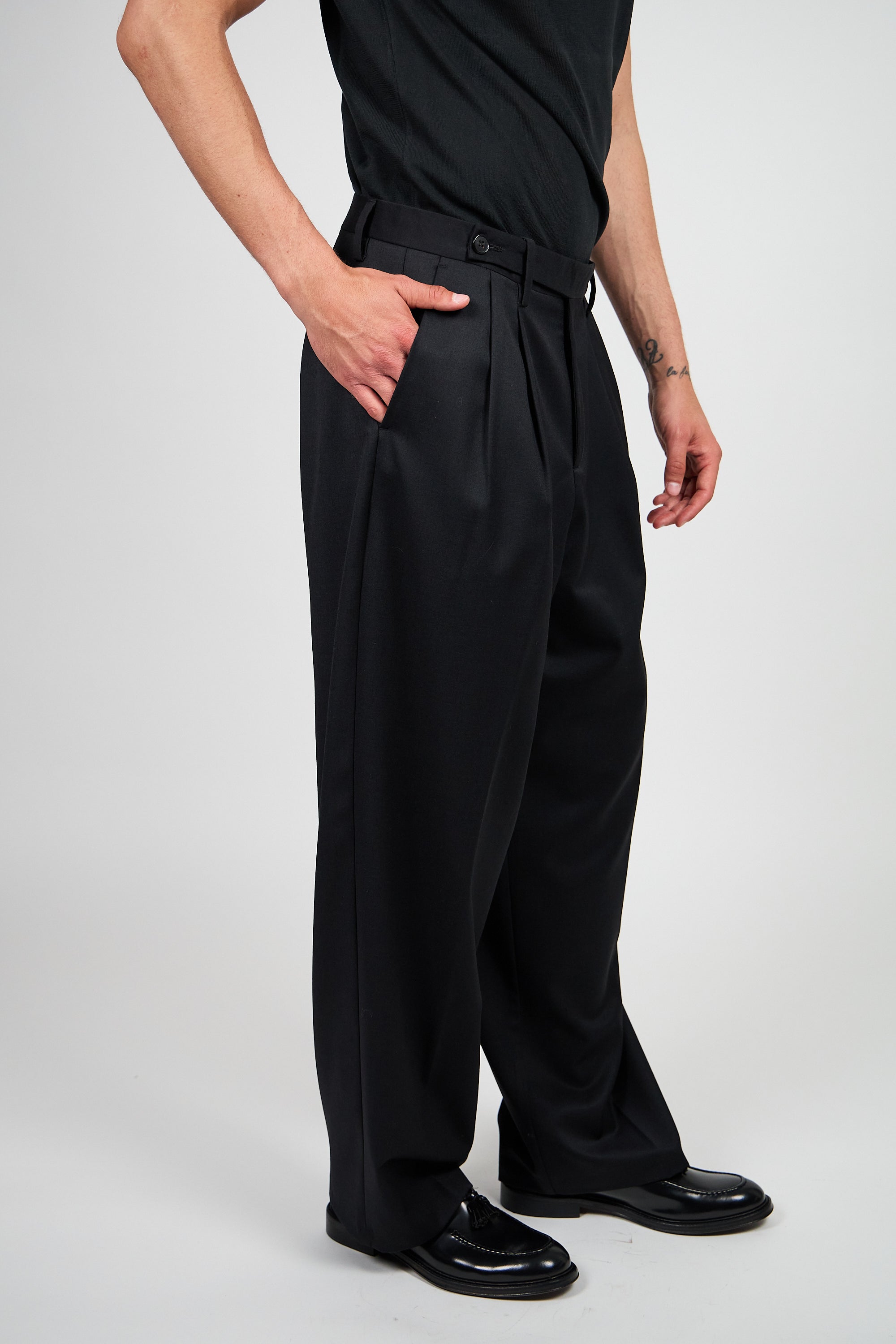 Pantalone Abito SETTANTA 2 Pinces - Nero