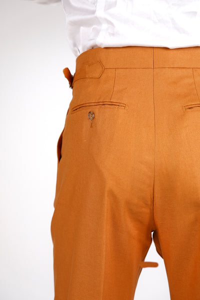Pantalone Abito SETTANTA Rifinito Pinces - Lino Coccio