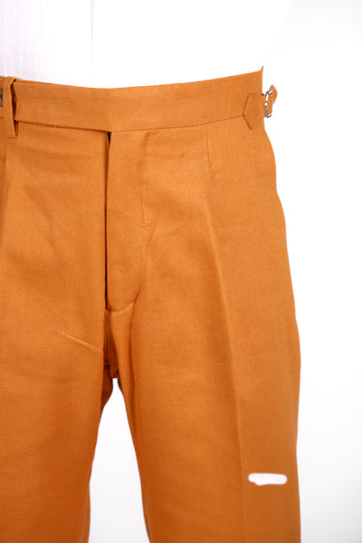 Pantalone Abito SETTANTA Rifinito Pinces - Lino Coccio