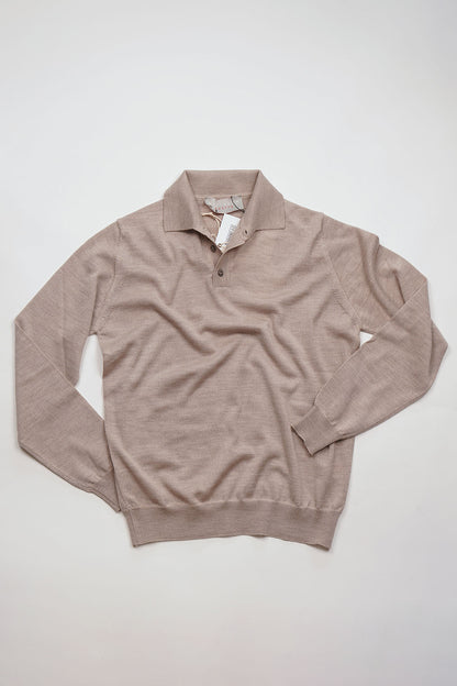 Polo DAYU 3 Bottoni Rasato Merino