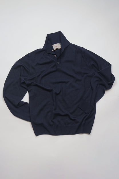 Polo DAYU 3 Bottoni Rasato Merino