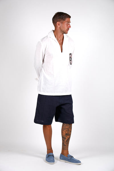 Polo Lino PAORA Manica Lunga