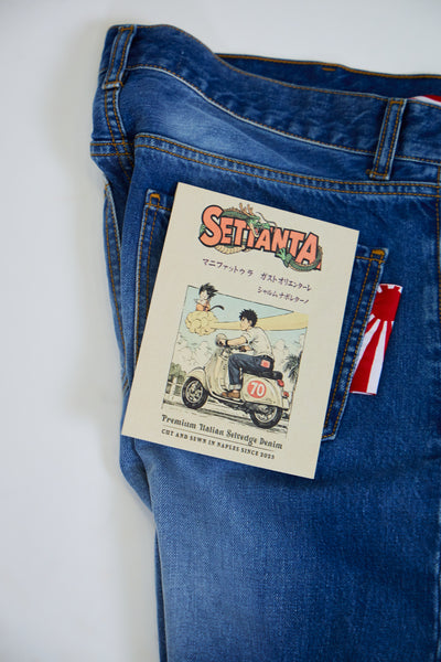 Jeans ROGO Cimosato - Straight Fit Lavaggio Stone Wash Ripped