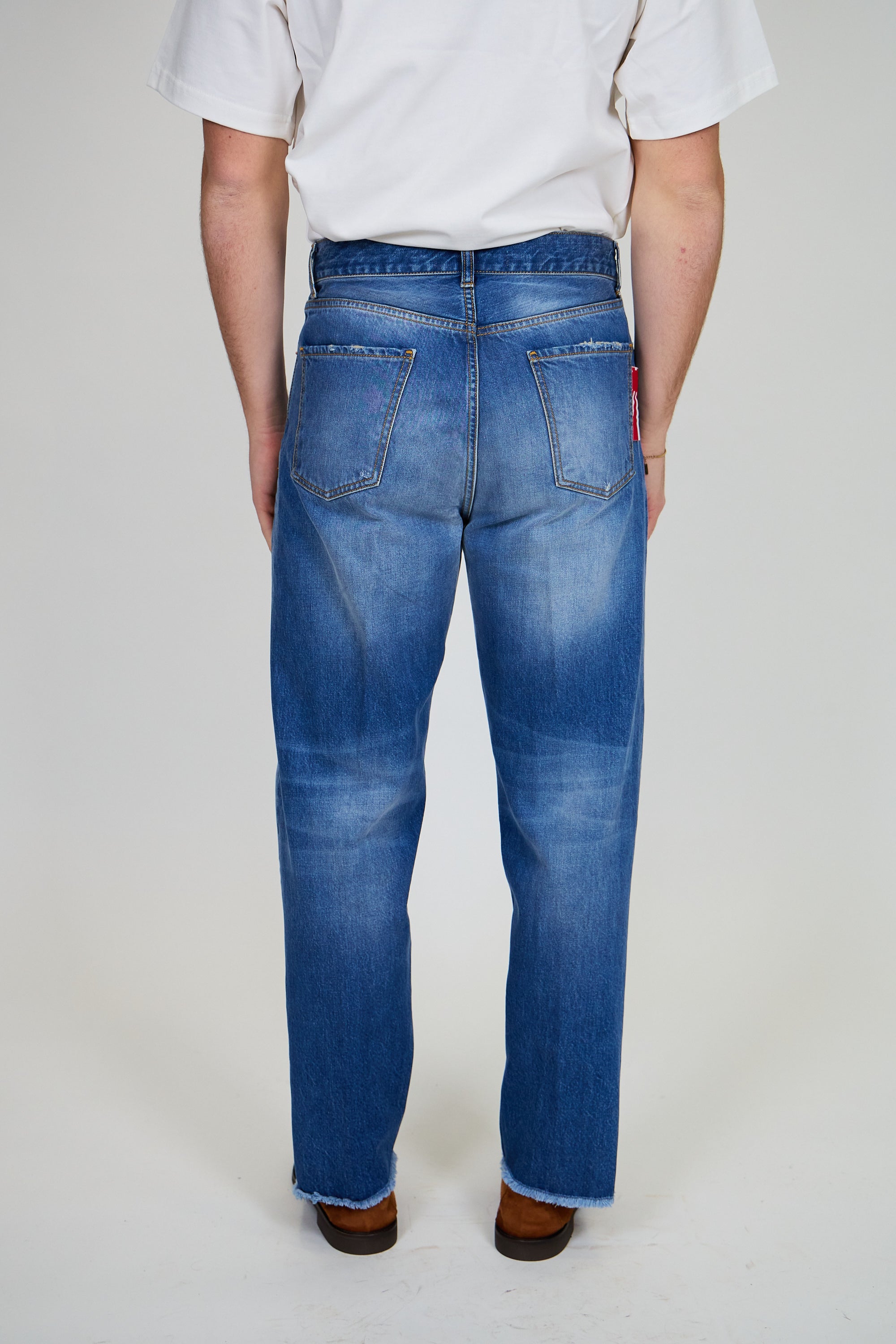 Jeans ROGO Cimosato - Straight Fit Lavaggio Stone Wash Ripped