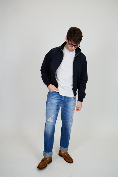 Jeans ROGO Cimosato - Straight Fit Lavaggio Stone Wash Ripped