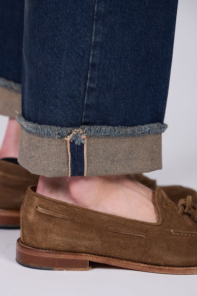 Jeans ROGO Cimosato - Straight Fit Lavaggio Sabbiato Indaco