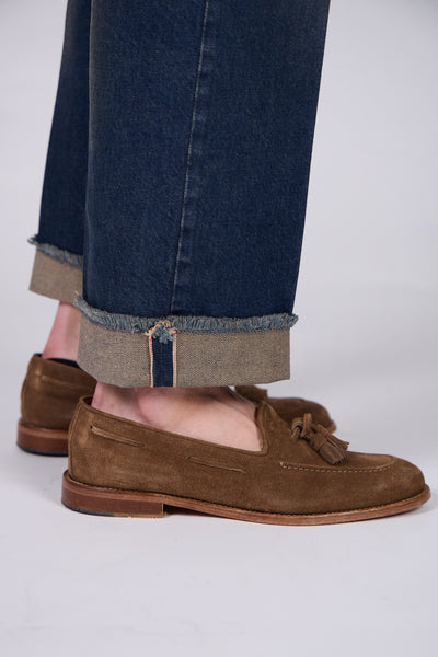 Jeans ROGO Cimosato - Straight Fit Lavaggio Sabbiato Indaco