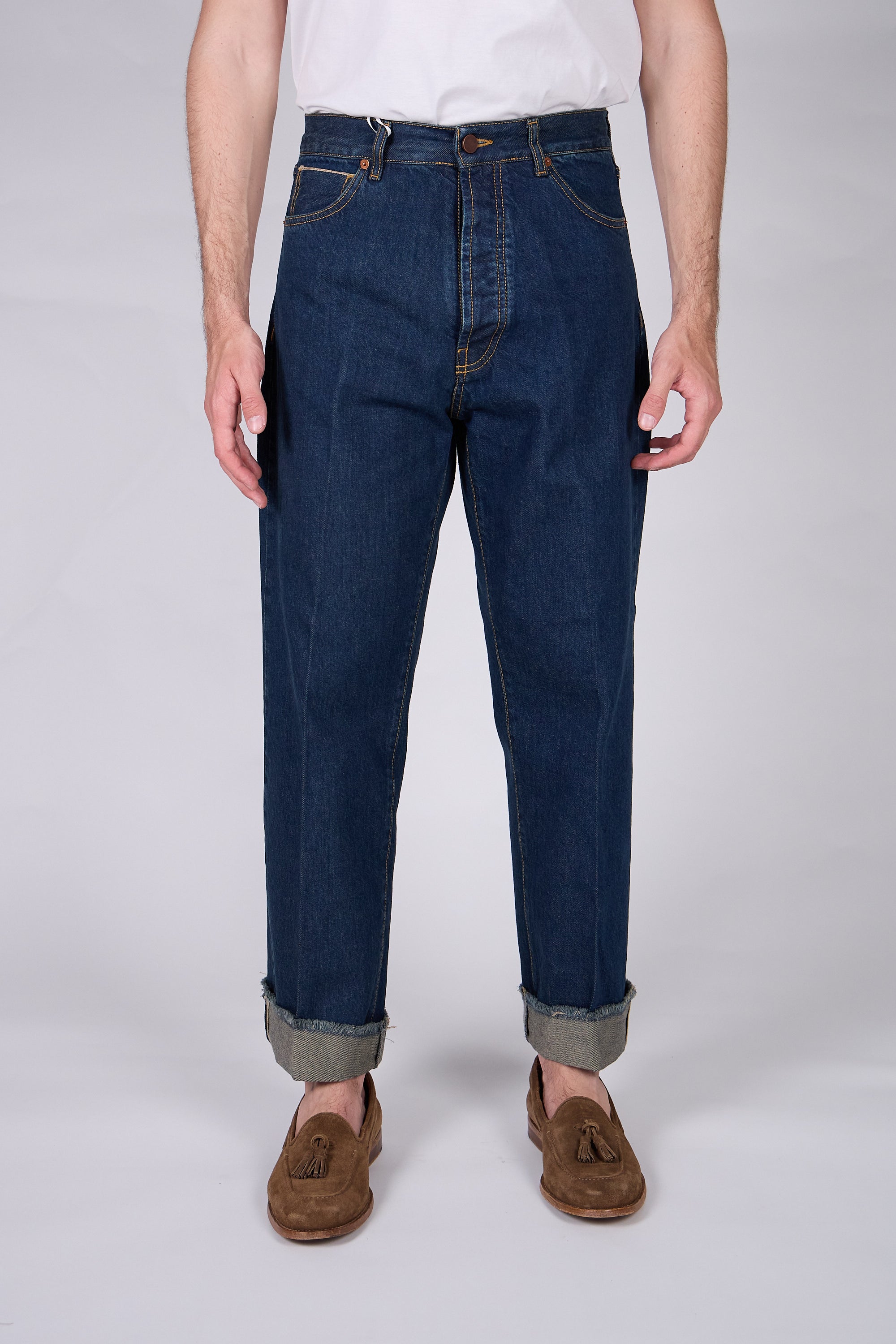 Jeans ROGO Cimosato - Straight Fit Lavaggio Zero al Tè