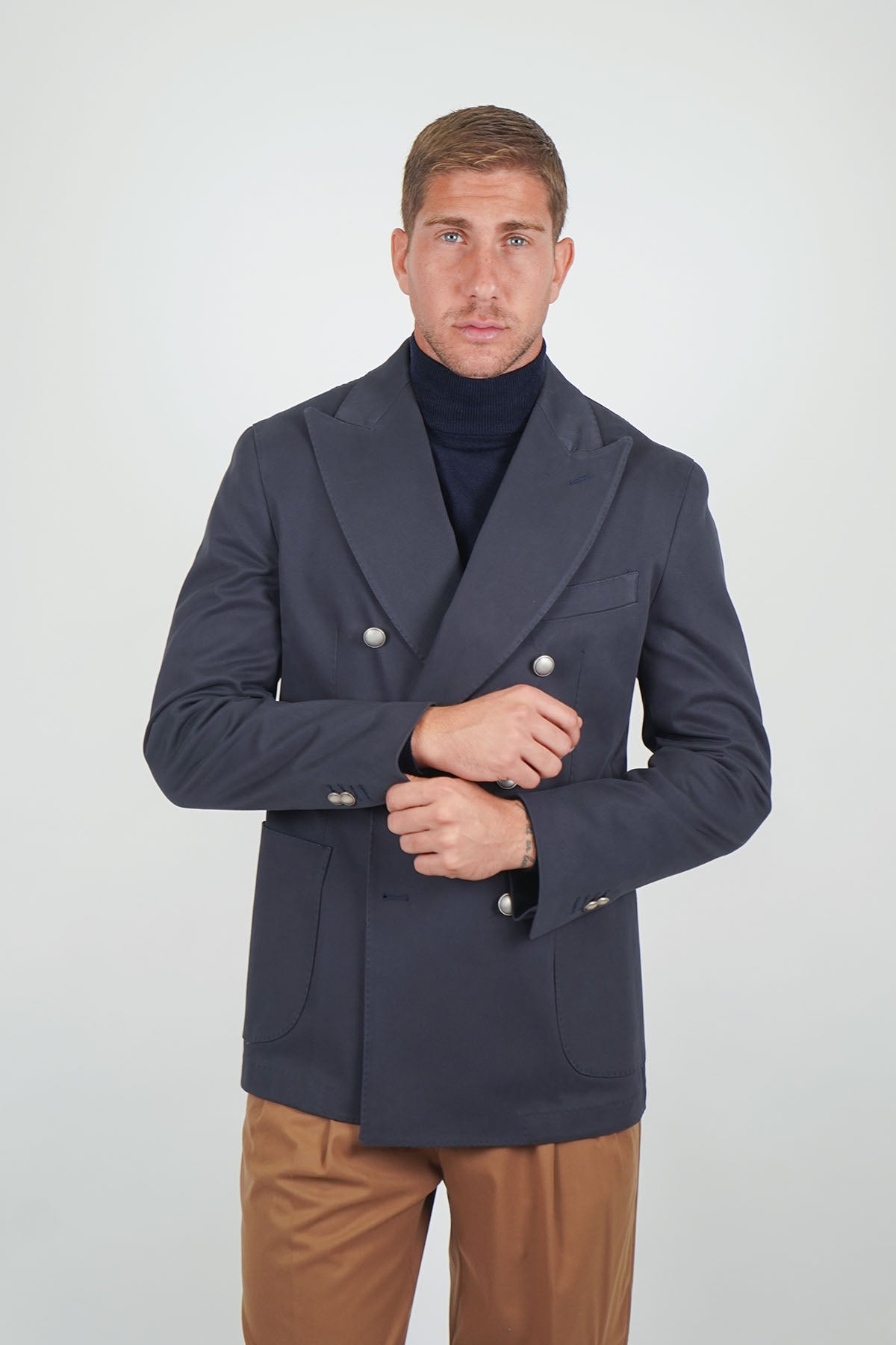 Giacca Blazer SENTIERO Rifinito - Blue Tinto